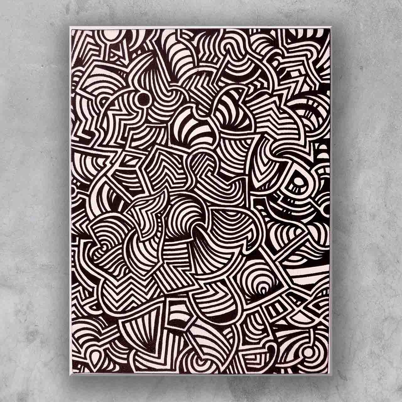 <strong>Dimension: </strong>24 x 18 cm <strong>Technique: </strong>marker on canvas board <strong>Edition:</strong> unique <strong>Status:</strong> available