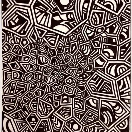 <strong>Dimension: </strong>39.8 x 29.8 cm <strong>Technique: </strong>marker on canvas board <strong>Edition:</strong> unique <strong>Status:</strong> available