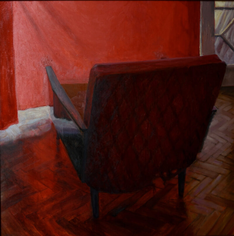 <strong>Dimension:</strong> 100 x 100 cm <strong>Technique: </strong>oil on canvas <strong>Edition:</strong> unique <strong>Status:</strong> available