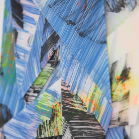 <strong>Dimension:</strong> 70 x 46 x 4 cm <strong>Technique:</strong> mixed media, acrylic paint on plexiglass <strong>Edition:</strong> unique <strong>Status:</strong> available