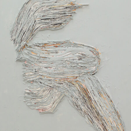 <strong>Dimension:</strong> 100 x 100 cm <strong>Technique:</strong> acrylic, copolymer paste on canvas <strong>Edition:</strong> unique <strong>Status:</strong> available