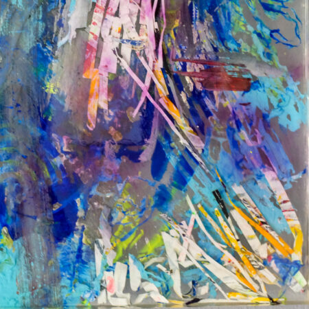 <strong>Dimension:</strong> 40 x 40 x 4 cm <strong>Technique:</strong> acrylic, resin <strong>Edition:</strong> unique <strong>Status:</strong> available