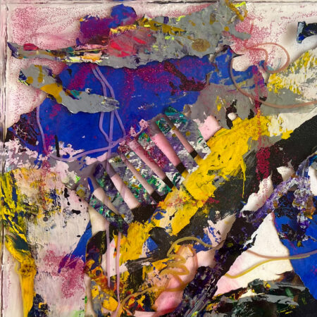<strong>Dimension:</strong> 40 x 40 x 4 cm <strong>Technique:</strong> acrylic, resin <strong>Edition:</strong> unique <strong>Status:</strong> sold