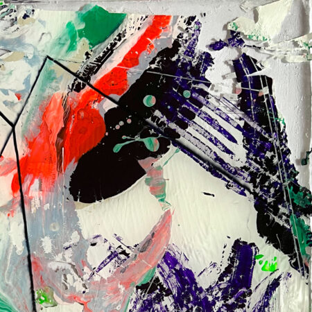 <strong>Dimension:</strong> 40 x 40 x 4 cm <strong>Technique:</strong> acrylic, resin <strong>Edition:</strong> unique <strong>Status:</strong> available
