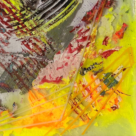 <strong>Dimension:</strong> 40 x 40 x 4 cm <strong>Technique:</strong> acrylic, resin <strong>Edition:</strong> unique <strong>Status:</strong> available