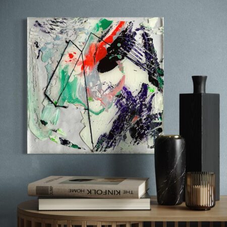 <strong>Dimension:</strong> 40 x 40 x 4 cm <strong>Technique:</strong> acrylic, resin <strong>Edition:</strong> unique <strong>Status:</strong> available