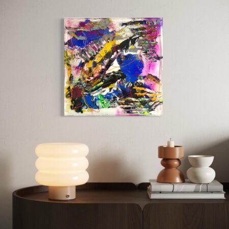 <strong>Dimension:</strong> 40 x 40 x 4 cm <strong>Technique:</strong> acrylic, resin <strong>Edition:</strong> unique <strong>Status:</strong> sold