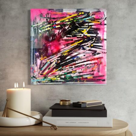 <strong>Dimension:</strong> 40 x 40 x 4 cm <strong>Technique:</strong> acrylic, resin <strong>Edition:</strong> unique <strong>Status:</strong> available