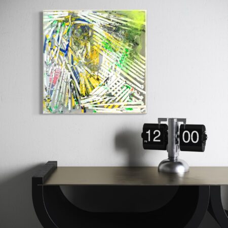 <strong>Dimension:</strong> 40 x 40 x 5 cm <strong>Technique:</strong> acrylic, resin <strong>Edition:</strong> unique <strong>Status:</strong> available