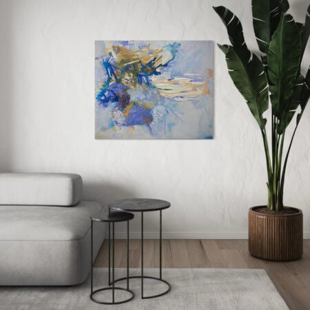 <strong>Dimension:</strong> 100 x 120 cm <strong>Technique:</strong> acrylic, copolymer paste on canvas <strong>Edition:</strong> unique <strong>Status:</strong> available